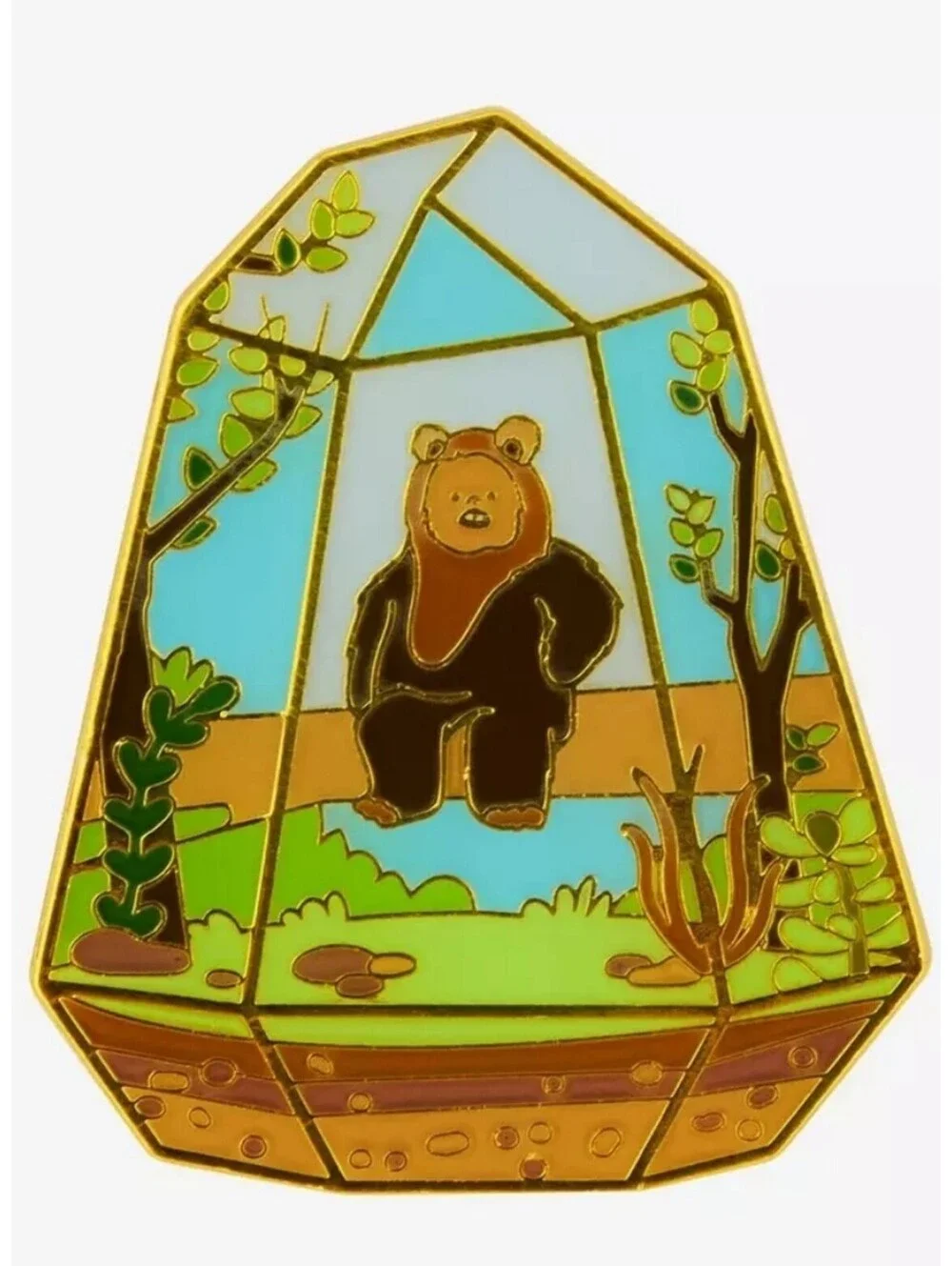 Loungefly Star Wars Ewok Terrarium Enamel Pin